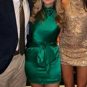 green amanda uprichard sandrine dress size xs